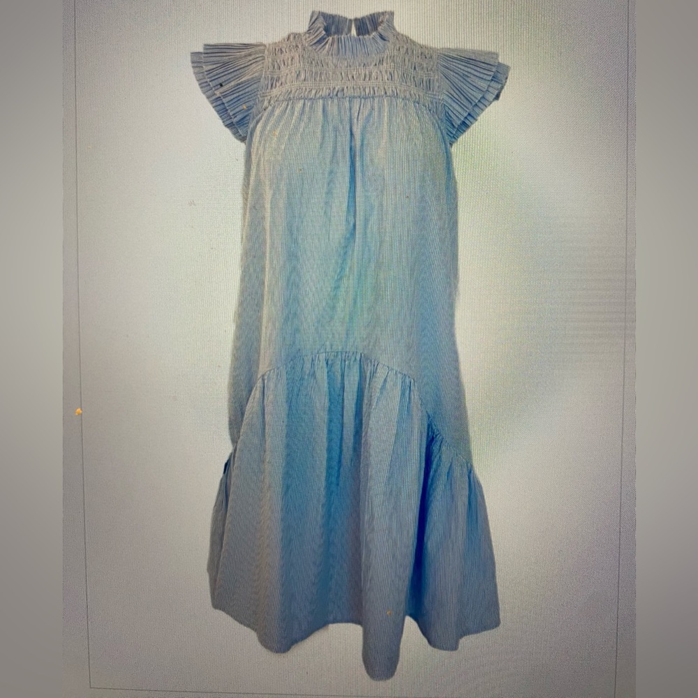 Love the label blue and white striped dress size medium